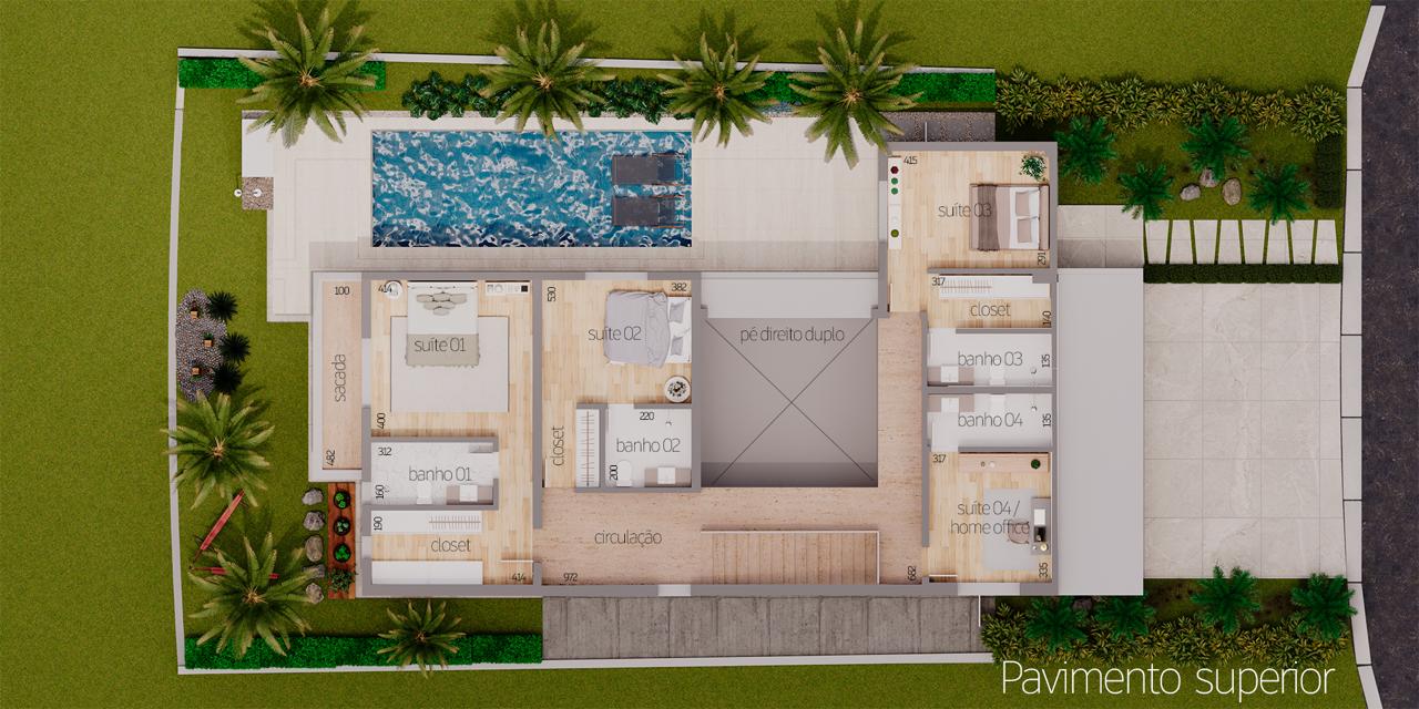 Casa com 4 dormit&oacute;rios &agrave; venda, 358 m&sup2; - Alphaville Nova Esplanada III - Votorantim - SP Alameda Nova Zelândia Votorantim - 