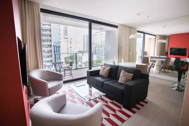 ALUGA-SE LINDO  66M2 – 1 QUARTO - 2 VAGAS - MOBILIADO - EXCELENTE LOCALIZAÇÃO Rua Elvira Ferraz São Paulo - 