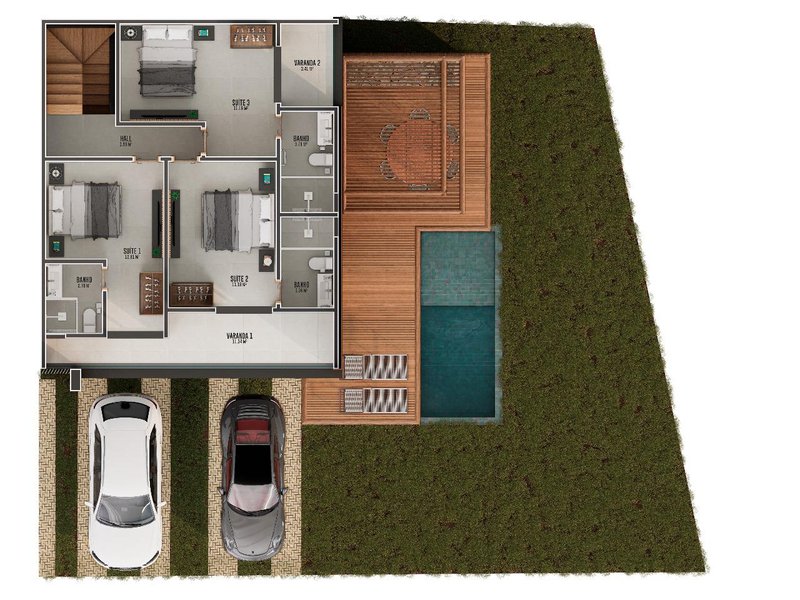 Casas no Condomínio Villa Boutique na Paraia de Pitinga Praia de Pitinga Porto Seguro - 
