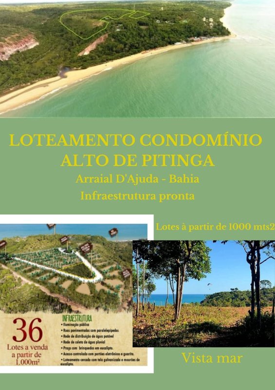 Terreno no Condomínio Alto de Pitinga Alto de Pitinga Porto Seguro - 