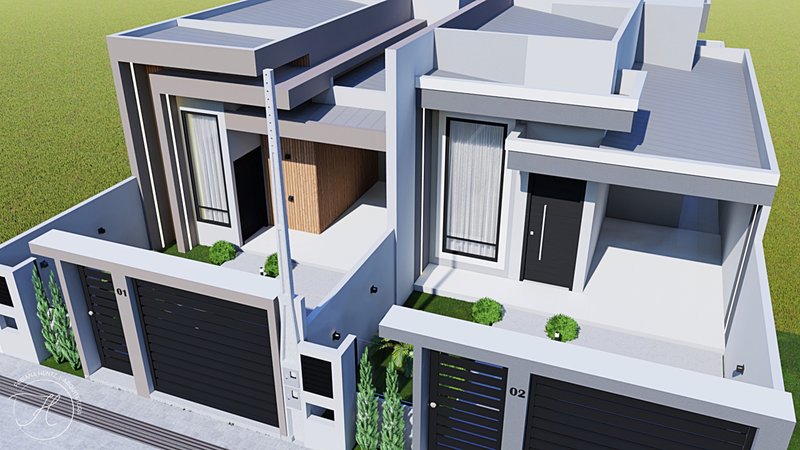 CASA COM 1 SUÍTE MAIS 2 DORMITÓRIOS - Brusque - 