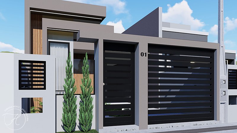 CASA COM 1 SUÍTE MAIS 2 DORMITÓRIOS - Brusque - 
