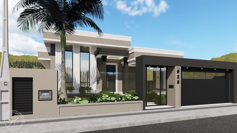 CASA DE ALTO PADRÃO COM 1 SUÍTE MAIS 2 DORMITÓRIOS - Guabiruba - 