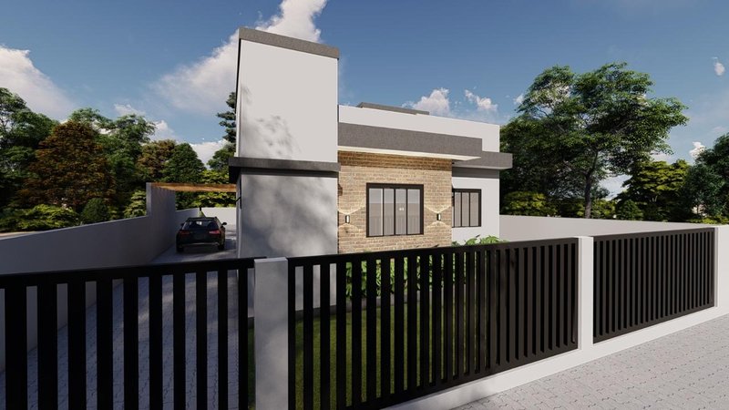 CASA COM 1 SUÍTE MAIS 2 DORMITÓRIOS NO RIO BRANCO - Brusque - 