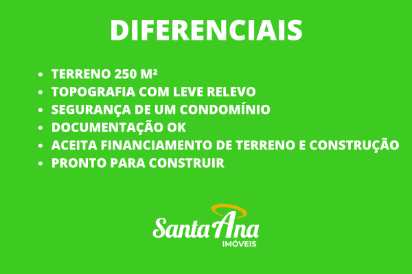 Terreno à venda em Condomínio | 250 m² | R$ 238.000 | Ondas | Piracicaba/SP Av. das Ondas Piracicaba - Diferenciais