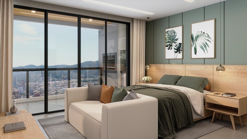 APARTAMENTO DE 1 DORMITÓRIO EM BALNEÁRIO PEREQUE - Porto Belo - 