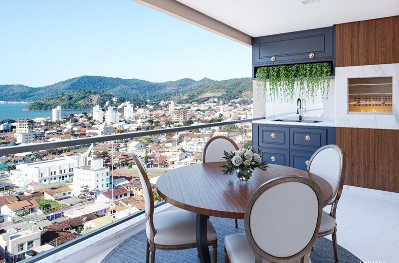 APARTAMENTO COM 2 SUÍTES NA PRAIA DE BALNEÁRIO PEREQUE - Porto Belo - 