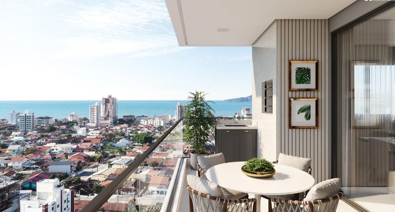 APARTAMENTO COM 2 SUÍTES NA PRAIA DE BALNEÁRIO PEREQUE - Porto Belo - 