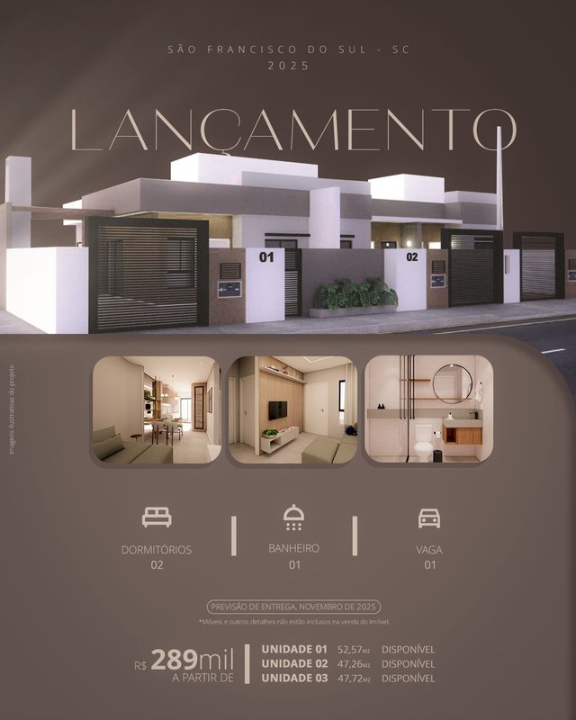 IMPERDÍVEL !!  CASAS MODERNAS EM CONSTRUÇÃO - São Francisco do Sul - 