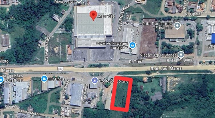 Terreno nas margens da BR ideal para empreendimentos imobiliários em Eunápolis Avenida Antônio Carlos Magalhães   Eunápolis - 