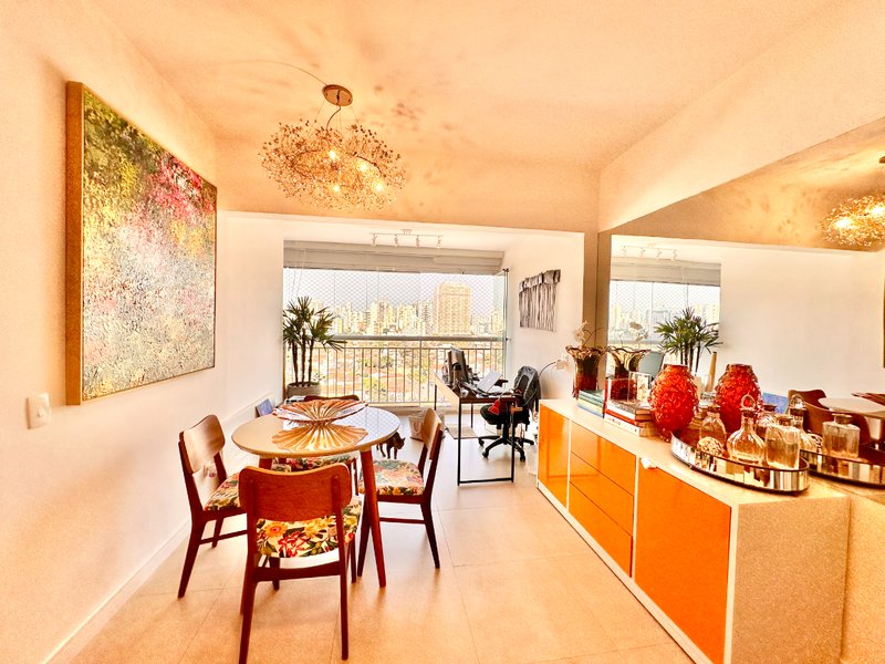 Apartamento 74m² na Vila Cordeiro 2 suítes 1 vaga Rua Nicolau Barreto São Paulo - 