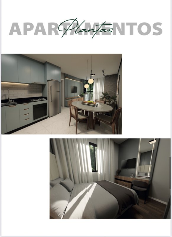 APARTAMENTO COM 1 SUÍTE + 1 DORMITÓRIO EM DOM JOAQUIM - Brusque - 