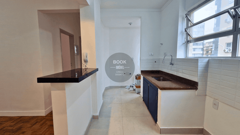 Vista mar! - Apartamento em frente a praia da Aparecida Av. Bartholomeu de Gusmão Santos - 