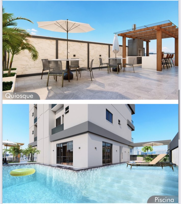 APARTAMENTO COM 2 SUÍTES NA PRAIA DE PEREQUE - Porto Belo - 