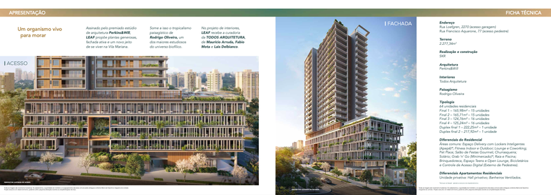 Apartamentos a venda com 3 ou 4 quartos 125 m² ou 165 m² 2 Vagas. Vila Clementino - SP Rua Loefgren São Paulo - 