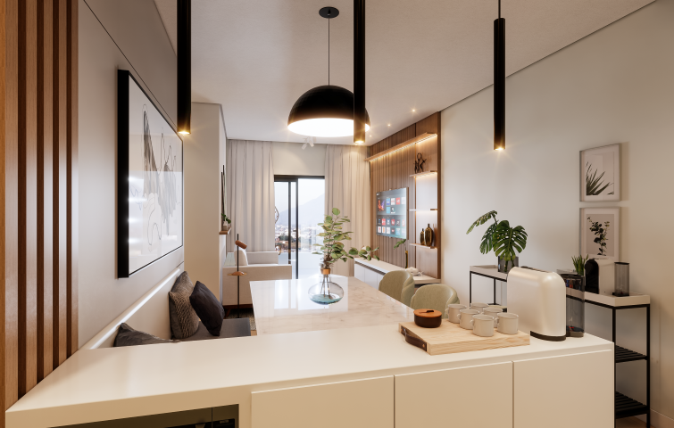 Apartamento Lumma Corporate & Home - Residencial 82m² 3D Armando Calil Bulos Florianópolis - 