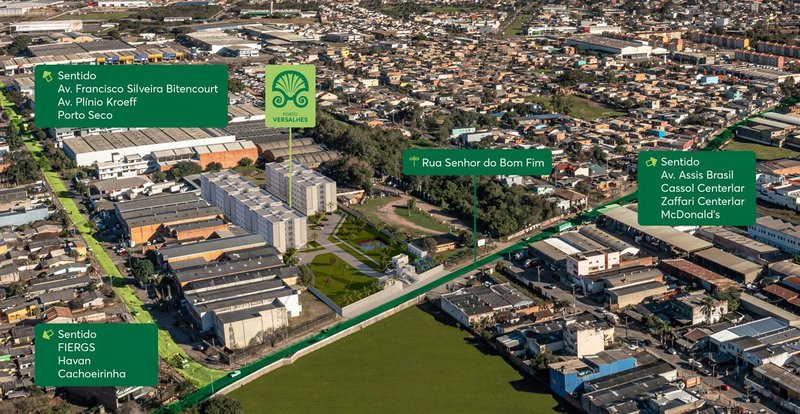 Apartamentos de 2D no Porto Versalhes MRV - Sarandi Senhor do Bonfim Porto Alegre - 