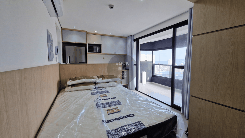 Studio Mobiliado com Vista Mar na Praia da Enseada! Rua Begônia Guarujá - 