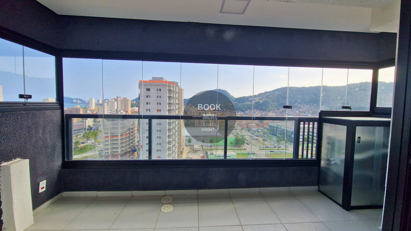 Studio Mobiliado com Vista Mar na Praia da Enseada! Rua Begônia Guarujá - 