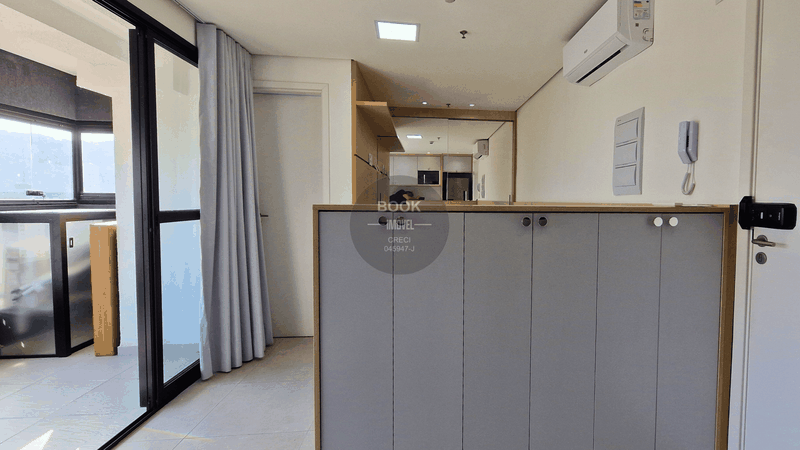 Studio Mobiliado com Vista Mar na Praia da Enseada! Rua Begônia Guarujá - 