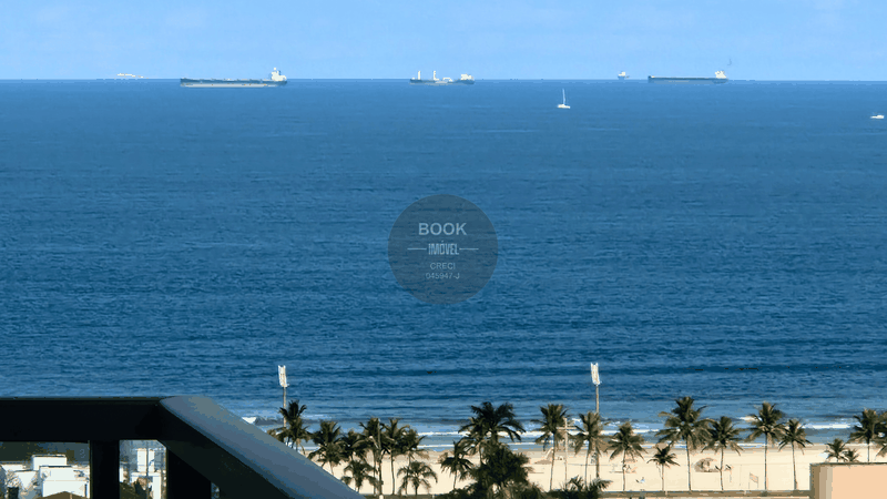 Studio Mobiliado com Vista Mar na Praia da Enseada! Rua Begônia Guarujá - 
