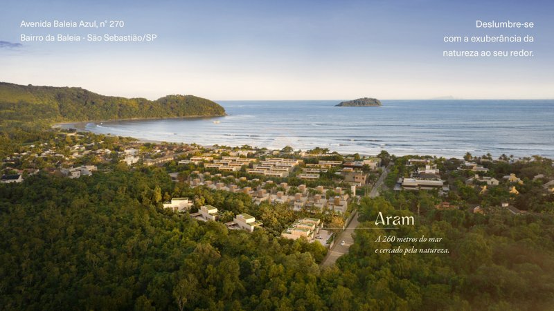 Aram Praia da Baleia, o luxo de morar entre o verde e o mar! - LANÇAMENTO - São Sebastião - 