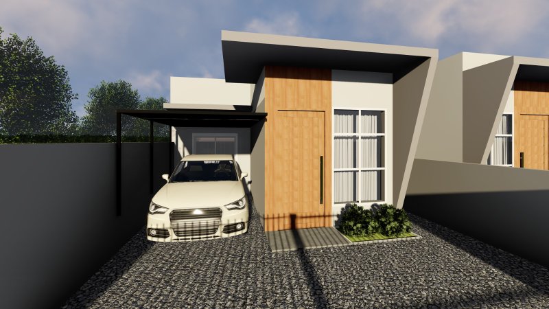 CASA COM 1 SUÍTE MAIS 2 DORMITÓRIOS NO CEDRO ALTO - Brusque - 