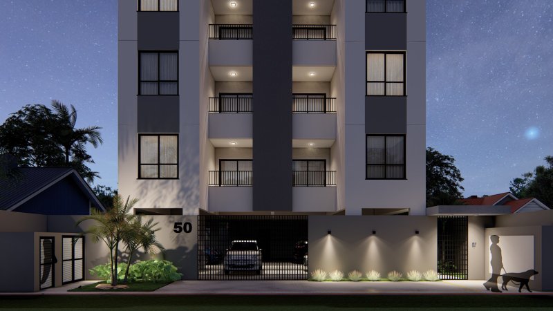 APARTAMENTO COM 1 SUÍTE MAIS 1 DORMITÓRIO NO CENTRO DA GUABIRUBA - Guabiruba - 