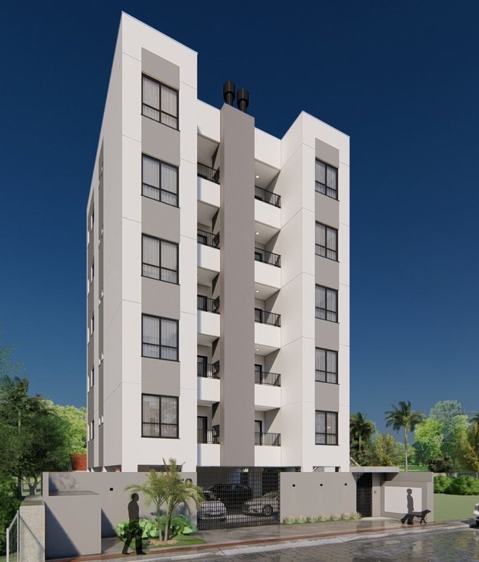 APARTAMENTO COM 1 SUÍTE MAIS 1 DORMITÓRIO NO CENTRO DA GUABIRUBA - Guabiruba - 