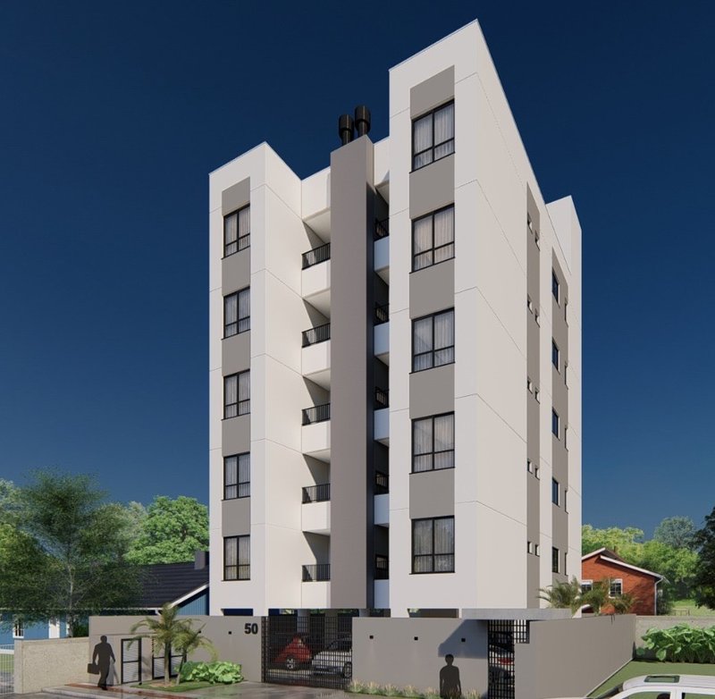 APARTAMENTO COM 1 SUÍTE MAIS 1 DORMITÓRIO NO CENTRO DA GUABIRUBA - Guabiruba - 