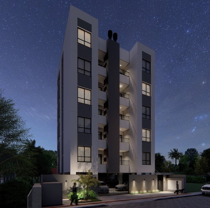 APARTAMENTO COM 1 SUÍTE MAIS 1 DORMITÓRIO NO CENTRO DA GUABIRUBA - Guabiruba - 