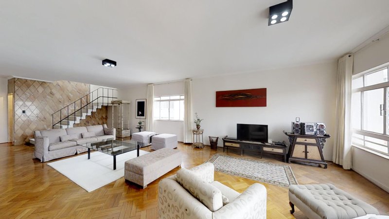 Cobertura Duplex 485m² na Bela Vista 5 dorm 3 suítes 2 vagas Rua Cincinato Braga São Paulo - 