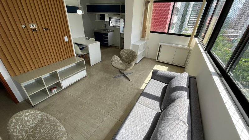 1 quarto (1 suíte com closet). sala e cozinha integradas. 1 banheiro social Rua Mamanguape Recife - 