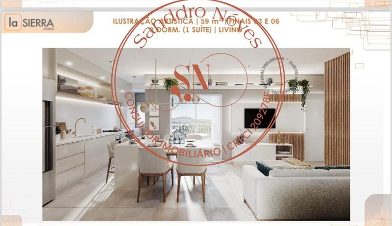 Apartamento À VENDA, 59m² - 2 Dorm. 1 Suíte - R$ 479.000 - LA SIERRA - JUNDIAÌ - SP Avenida Reynaldo de Porcari Jundiaí - 