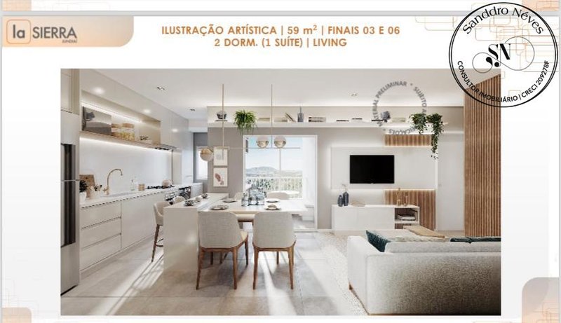 Apartamento À VENDA, 59m² - 2 Dorm. 1 Suíte - R$ 479.000 - LA SIERRA - JUNDIAÌ - SP Avenida Reynaldo de Porcari Jundiaí - 