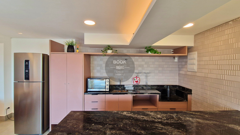 Apartamento Mobiliado a 2 Quadras da Praia com Lazer Completo R. Almirante Moraes Rego Santos - 