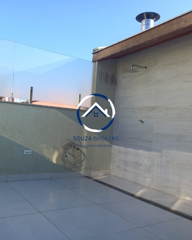 Excelente cobertura de 130m² no Bairro Campestre em Santo André  Santo André - 