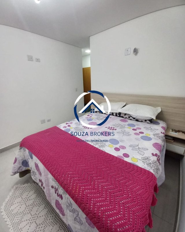 Excelente cobertura de 130m² no Bairro Campestre em Santo André  Santo André - 