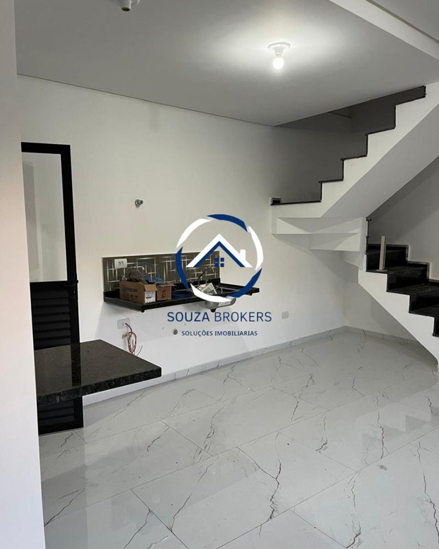 Excelente sobrado de 101m² na Vila Lucinda em Santo André  Santo André - 