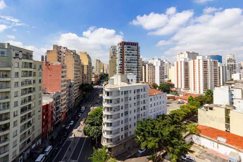 Studio Metrô Santa Cecília 30m² - ACEITA PET - sem depósito caução Rua Ana Cintra São Paulo - 