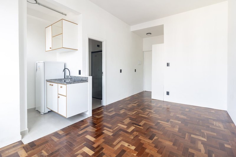 Studio Metrô Santa Cecília 24m² - Aceita PET - sem depósito caução ou fiador Rua Ana Cintra São Paulo - 