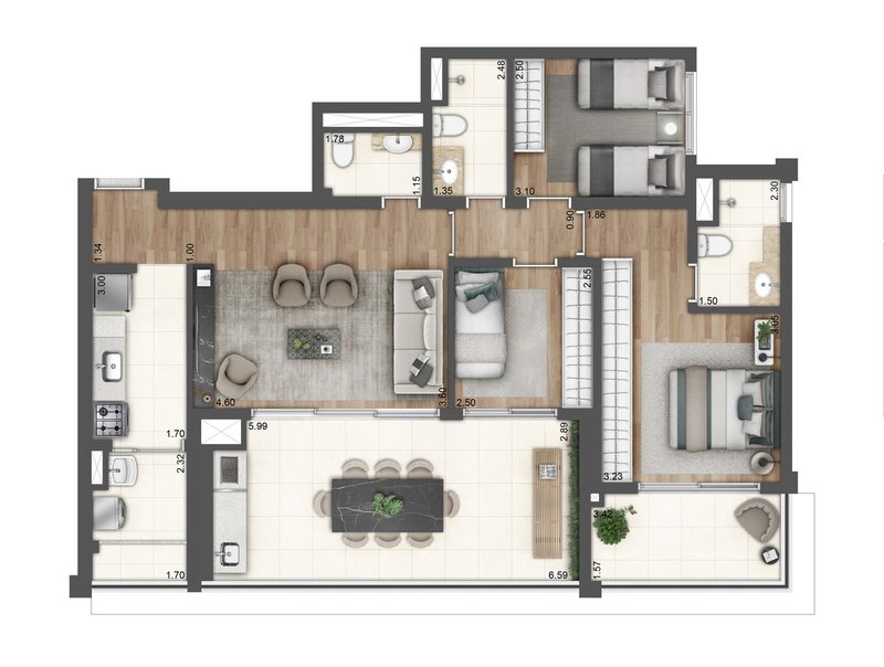 Apartamento tipo 75m² no Ipiranga 3 dorm 1 suíte 1 vaga ( PRONTO ) Rua Ettore Lantieri São Paulo - 