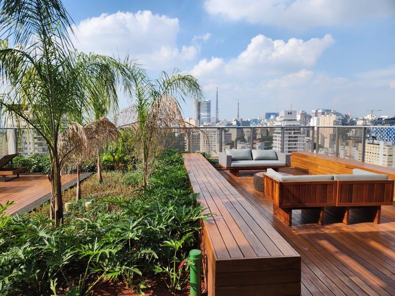 Studio Mobiliado com 25m² em Pinheiros Rua Alves Guimarães São Paulo - 