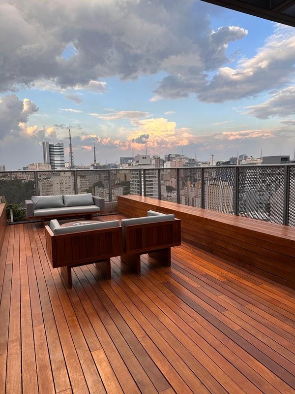 Studio Mobiliado com 25m² em Pinheiros Rua Alves Guimarães São Paulo - 