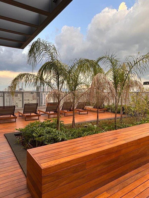 Studio Mobiliado com 25m² em Pinheiros Rua Alves Guimarães São Paulo - 
