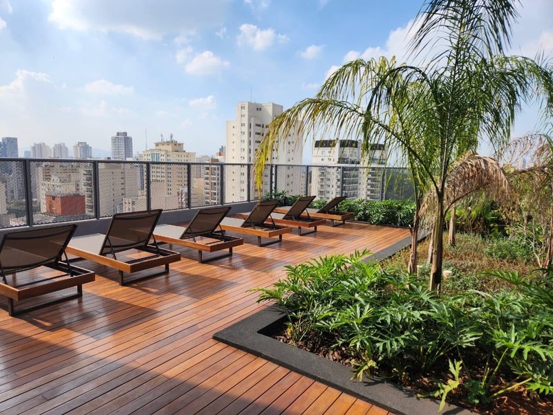 Studio Mobiliado com 25m² em Pinheiros Rua Alves Guimarães São Paulo - 