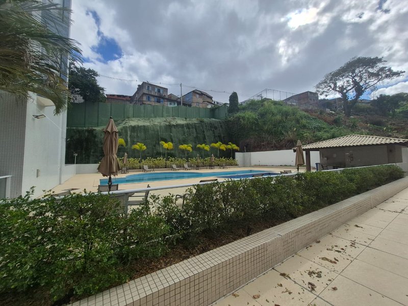 APARTAMENTO 3 QUARTOS SUÍTE DEP VARANDA PISCINA ACADEMIA QUADRA À VENDA NO CIDADE JARDIM Rua Leonor Calmon Salvador - 