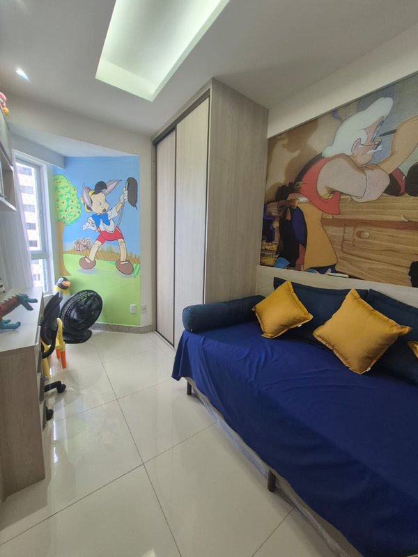 APARTAMENTO 3 QUARTOS SUÍTE DEP VARANDA PISCINA ACADEMIA QUADRA À VENDA NO CIDADE JARDIM Rua Leonor Calmon Salvador - 