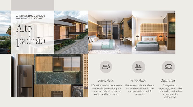Residência, apartamento ou Studios em Condomínio Al Mare ll Taperapua Porto Seguro - 