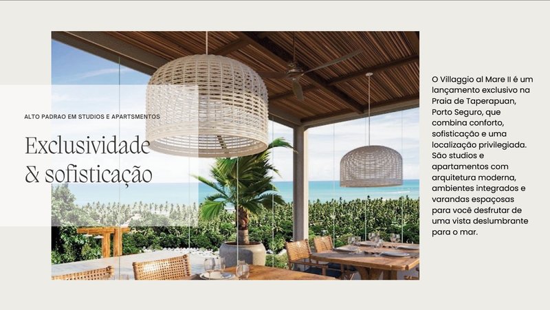 Residência, apartamento ou Studios em Condomínio Al Mare ll Taperapua Porto Seguro - 